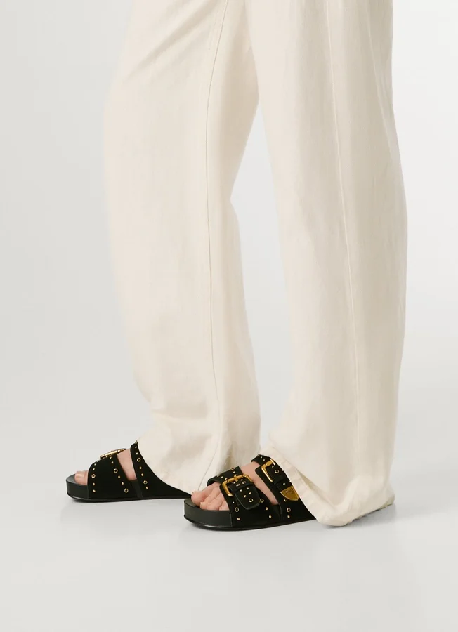 Flat Suede Sandals Flat Suede Sandals