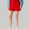 Fleece Shorts with Adjustable Waist
