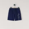 Fleece Shorts with Printed Logo