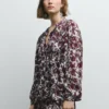 Floral Print Fluid Blouse