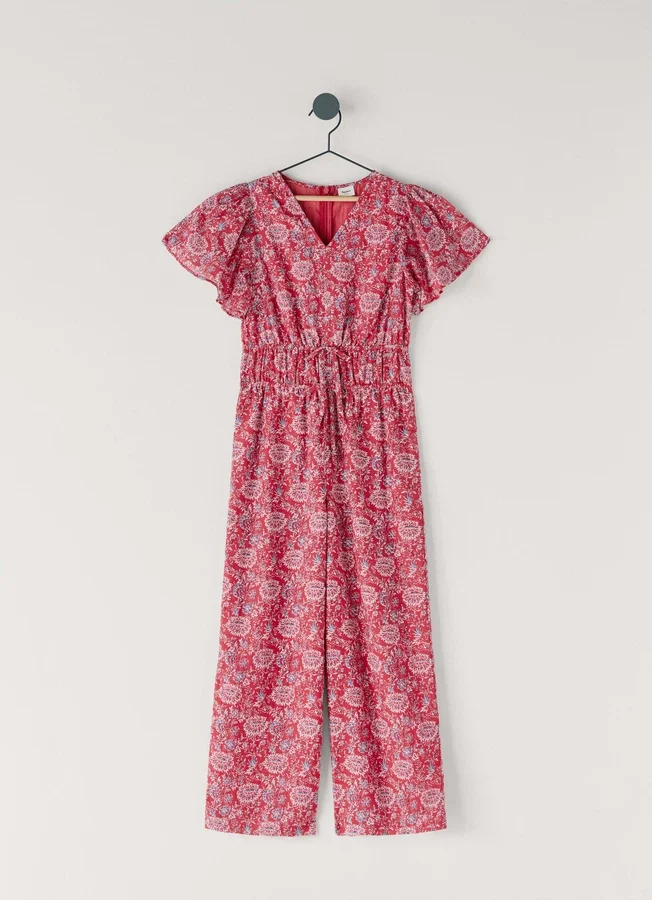 Floral Print Maxi Jumpsuit Floral Print Maxi Jumpsuit