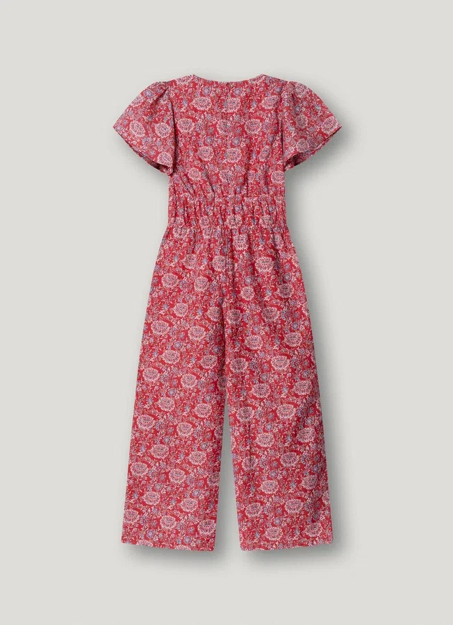 Floral Print Maxi Jumpsuit Floral Print Maxi Jumpsuit