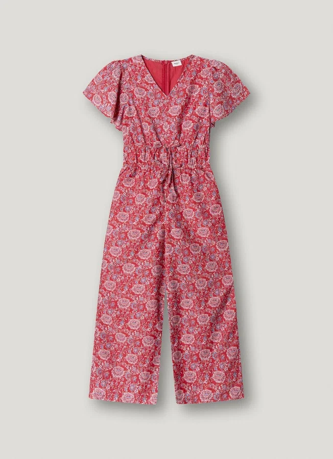 Floral Print Maxi Jumpsuit Floral Print Maxi Jumpsuit