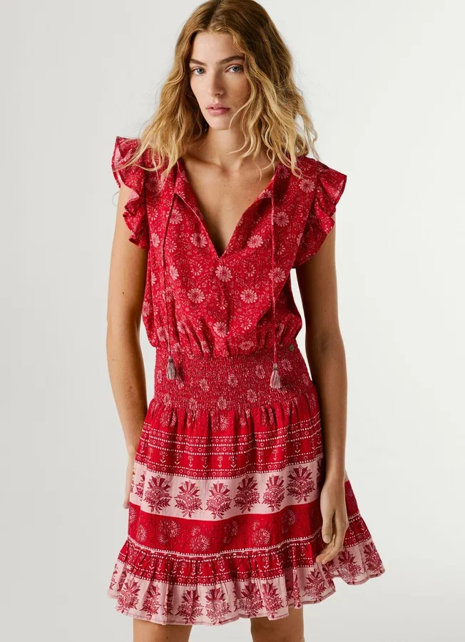 Floral Print Mini Dress Floral Print Mini Dress