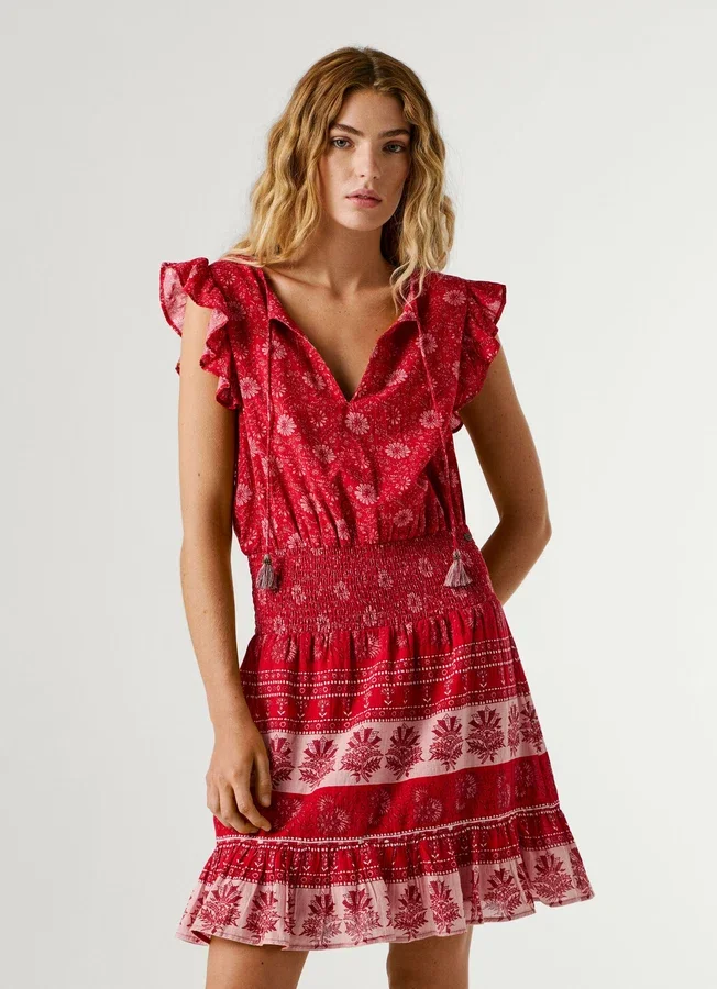 Floral Print Mini Dress Floral Print Mini Dress