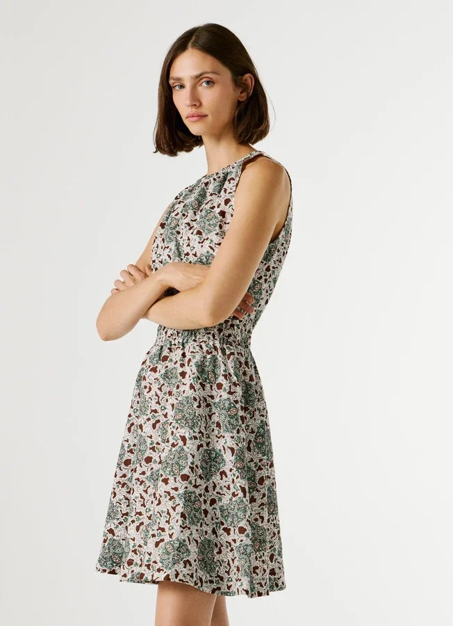 Floral Print Mini Dress Floral Print Mini Dress