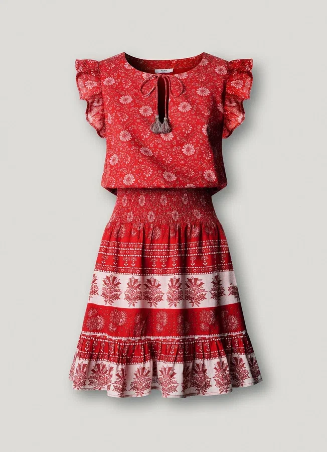 Floral Print Mini Dress Floral Print Mini Dress