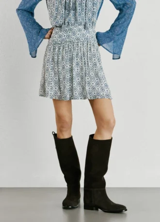 Floral Print Mini Skirt