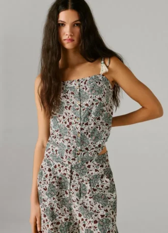 Floral Print Strappy Top