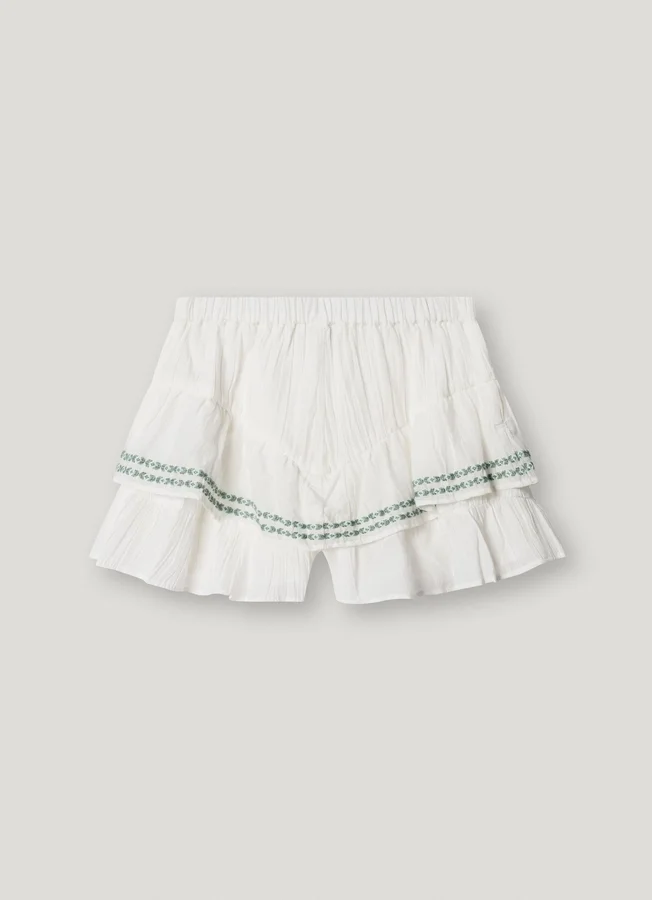 Flowy Shorts with Embroidered Details Flowy Shorts with Embroidered Details