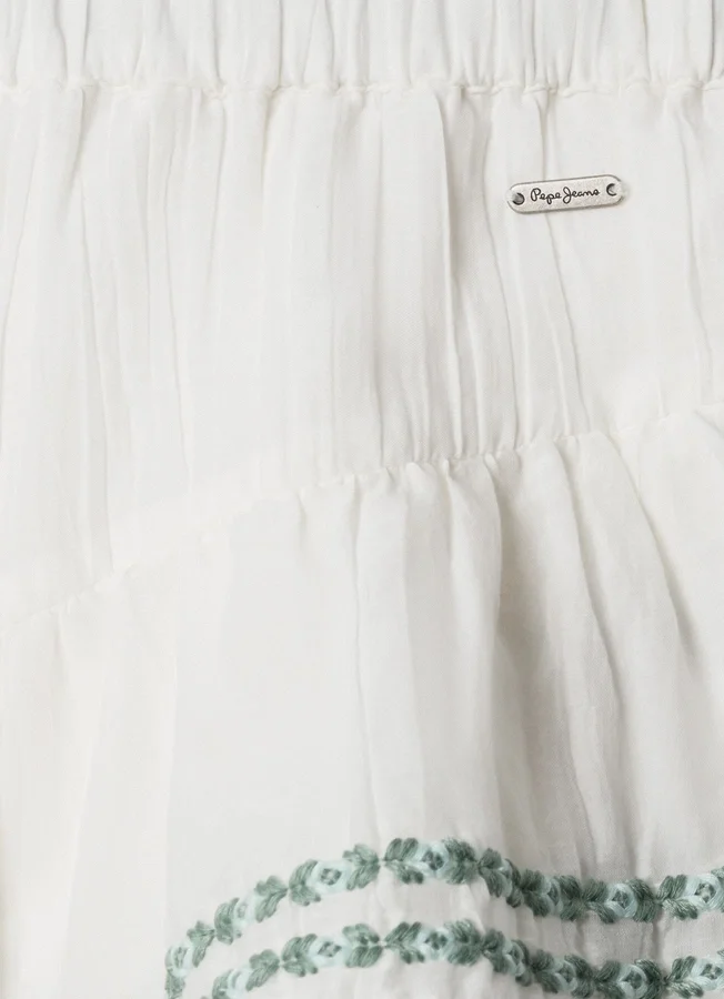 Flowy Shorts with Embroidered Details Flowy Shorts with Embroidered Details