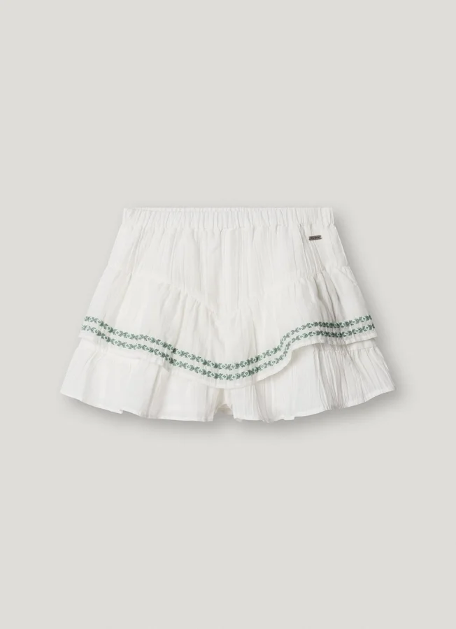 Flowy Shorts with Embroidered Details Flowy Shorts with Embroidered Details