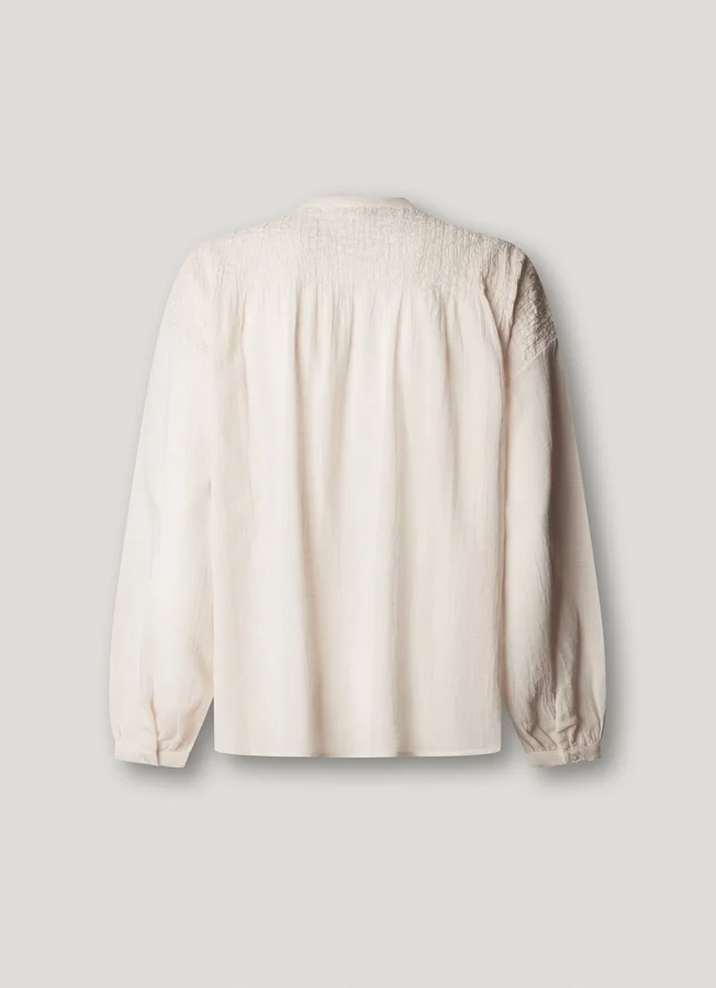 Fluid Mao Collar Blouse Fluid Mao Collar Blouse