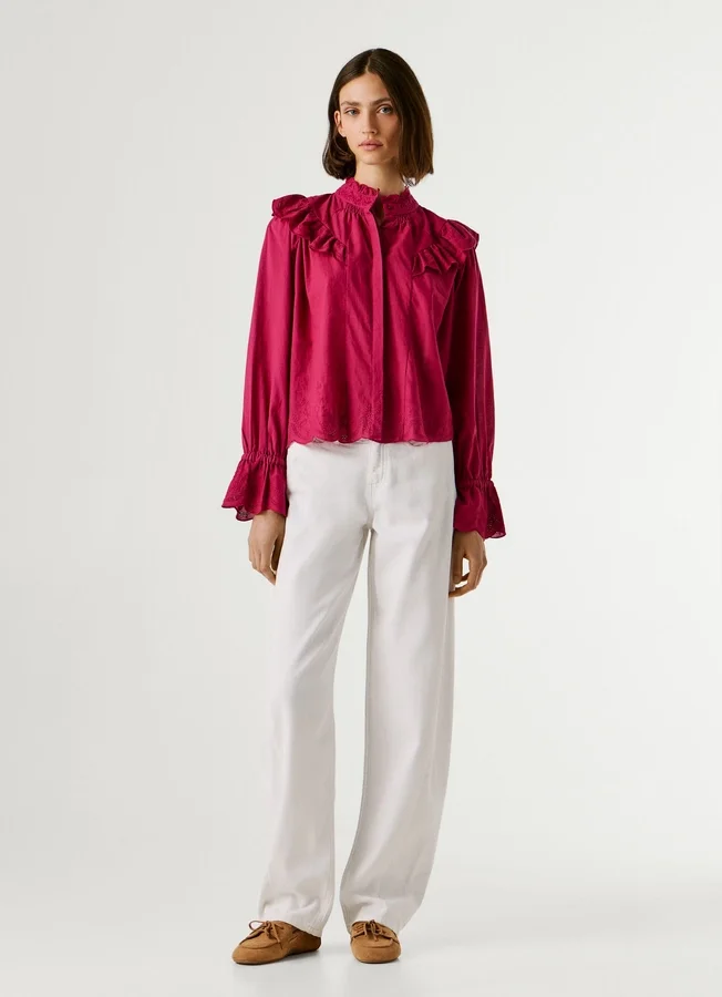 Fluid Ruffle Blouse Fluid Ruffle Blouse