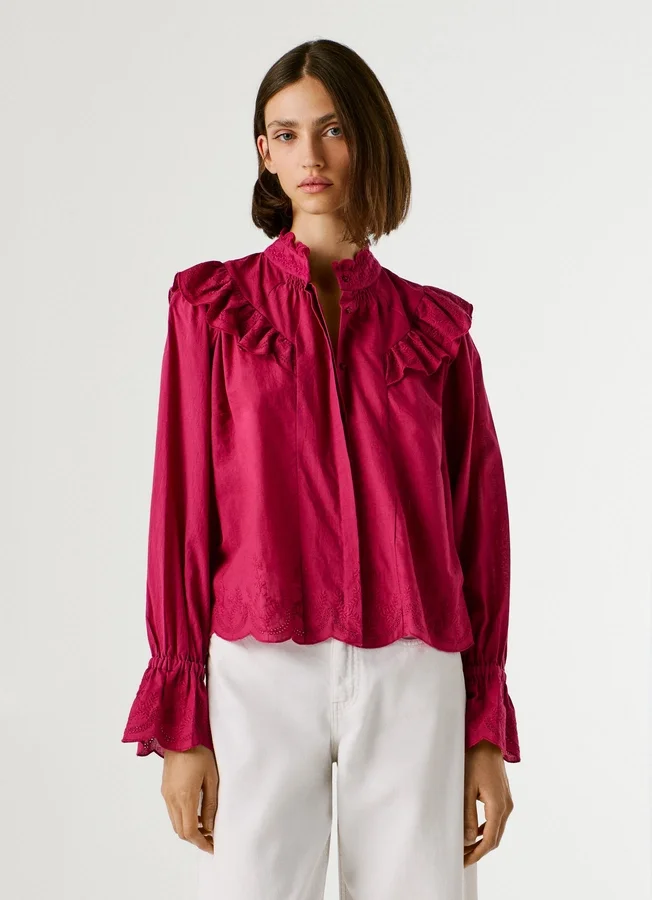 Fluid Ruffle Blouse Fluid Ruffle Blouse