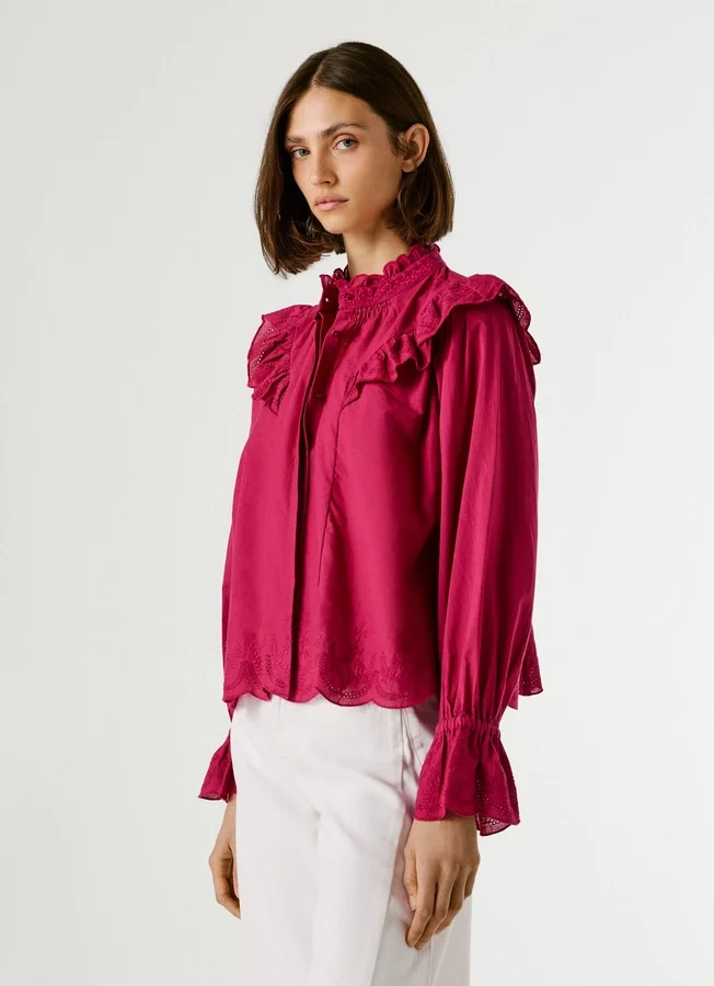 Fluid Ruffle Blouse Fluid Ruffle Blouse