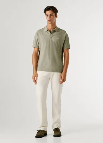 Garment Dyed Pique Polo Shirt