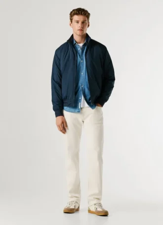 Harrington Jacket with High Neck