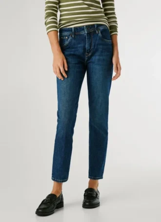 High-Rise Taper Fit Jeans – Violet