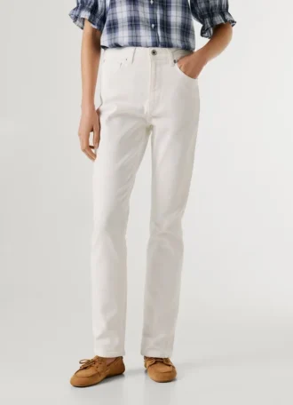 High-Rise Taper Fit Jeans – Violet