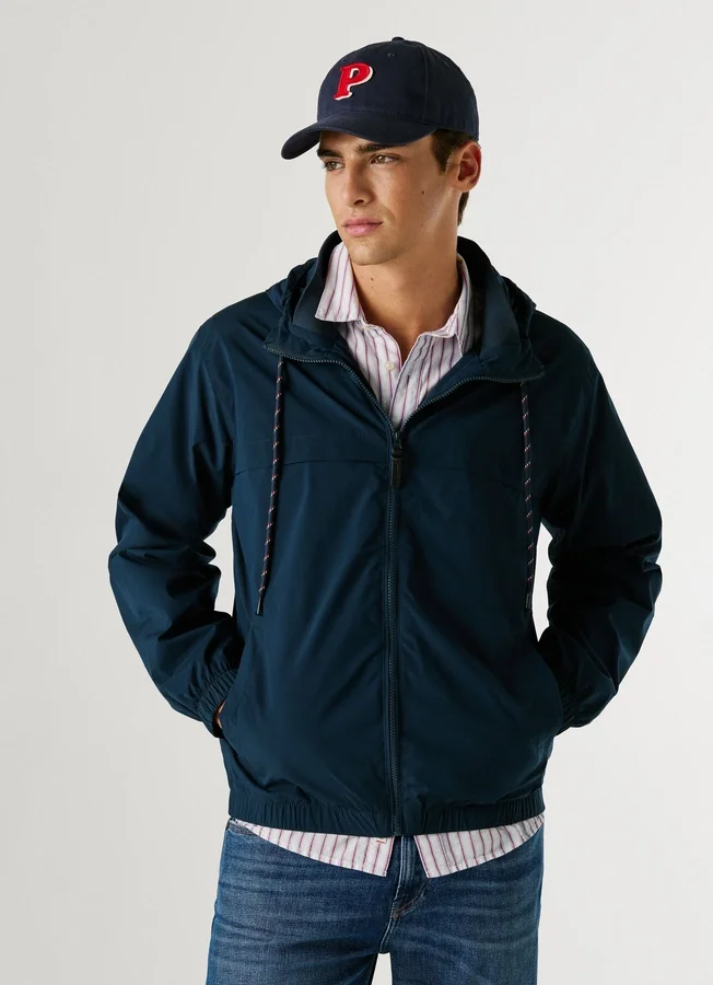 Hooded Windbreaker Jacket Hooded Windbreaker Jacket