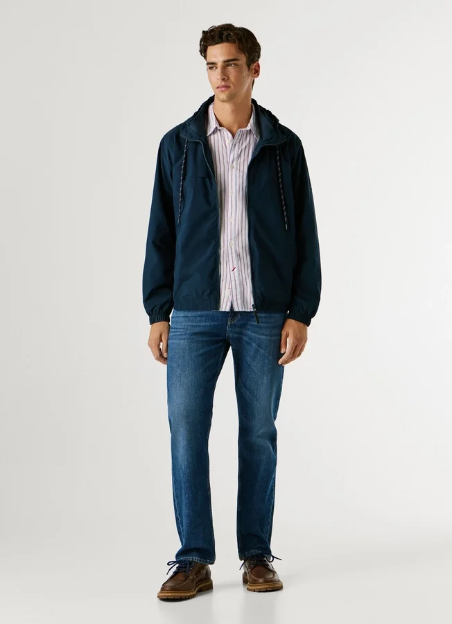 Hooded Windbreaker Jacket Hooded Windbreaker Jacket