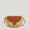 Jute Shoulder Bag with Flap