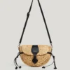 Jute Shoulder Bag with Flap