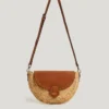 Jute Shoulder Bag with Flap