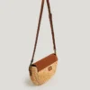 Jute Shoulder Bag with Flap