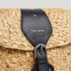 Jute Shoulder Bag with Flap
