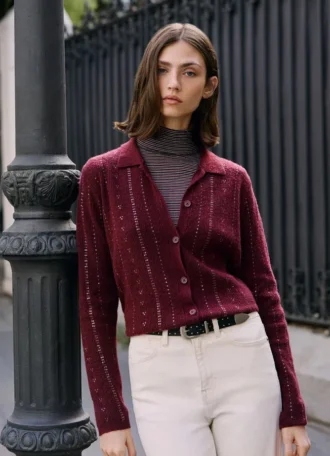 Knit Cardigan with Sequins