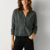Knit Cardigan with Sequins Knit Cardigan with Sequins