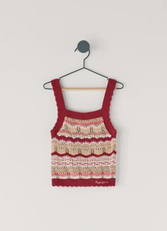 Knit Top with Stripes