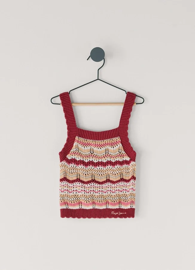 Knit Top with Stripes Knit Top with Stripes