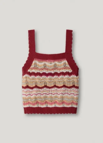 Knit Top with Stripes