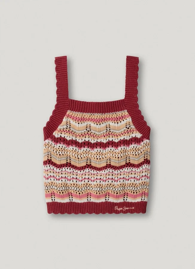 Knit Top with Stripes Knit Top with Stripes