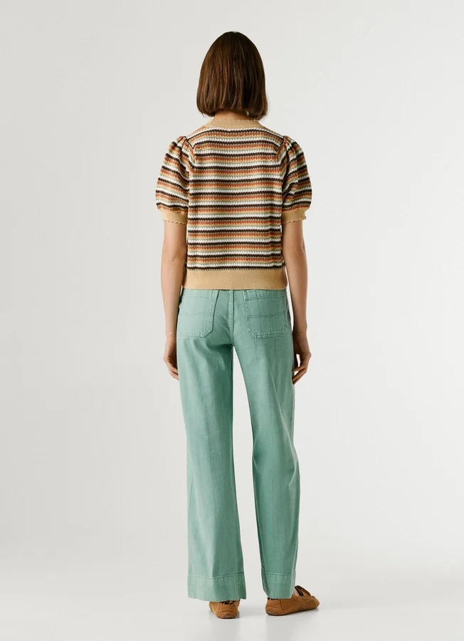 Knit Top with Stripes Knit Top with Stripes