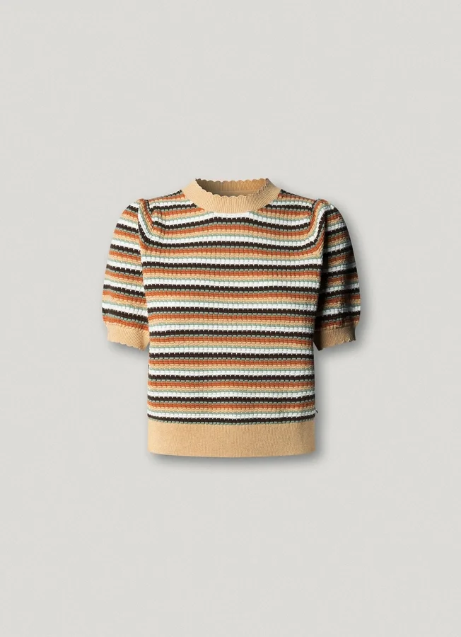 Knit Top with Stripes Knit Top with Stripes