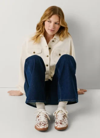 Leather Animal Print Trainers – Ball