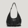 Leather Effect Crescent-Shaped Handbag Leather Effect Crescent-Shaped Handbag
