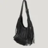 Leather Effect Crescent-Shaped Handbag Leather Effect Crescent-Shaped Handbag