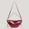 Leather Effect Crescent-Shaped Handbag Leather Effect Crescent-Shaped Handbag