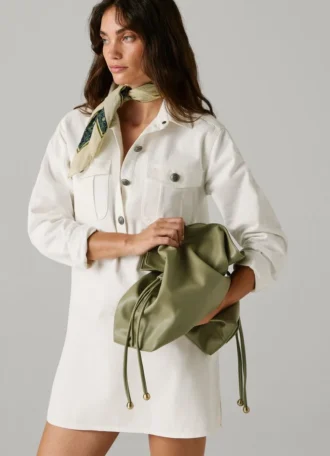 Leather Effect Hobo Bag