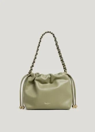 Leather Effect Hobo Bag