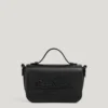 Leather Effect Shoulder Bag with Flap