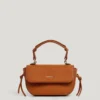 Leather Effect Shoulder Bag with Flap