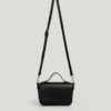 Leather Effect Shoulder Bag with Flap