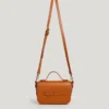 Leather Effect Shoulder Bag with Flap