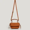 Leather Effect Shoulder Bag with Flap